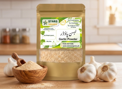 Dehydrated Garlic Powder (Lehsan Powder) Natural & Pure